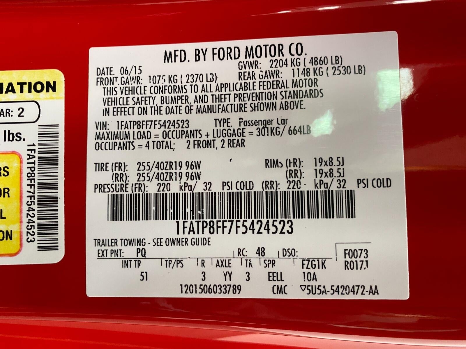 2015 Ford Mustang 2dr Conv GT Premium