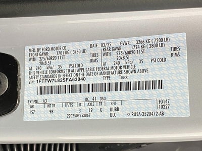 2025 Ford F-150 Platinum 4WD SuperCrew 5.5' Box