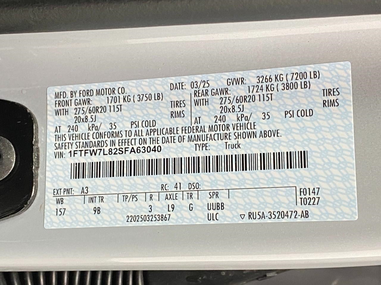 2025 Ford F-150 Platinum 4WD SuperCrew 5.5' Box