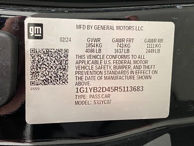 2024 Chevrolet Corvette 2dr Stingray Cpe w/2LT