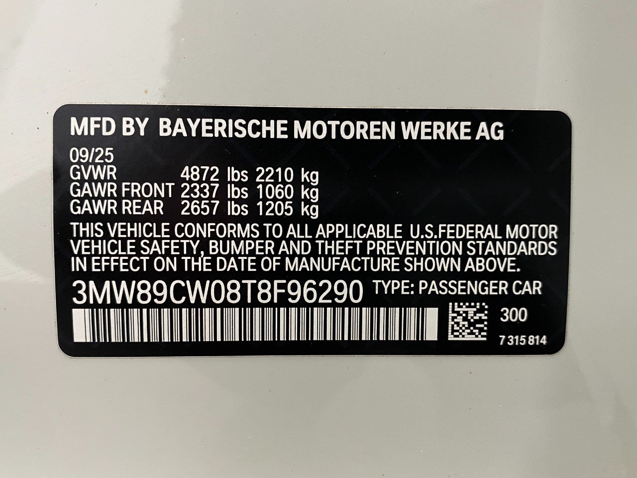 2026 BMW 3 Series 330i NA xDrive Sedan