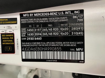 2017 Mercedes-Benz GLE AMG® GLE 43 4MATIC® SUV