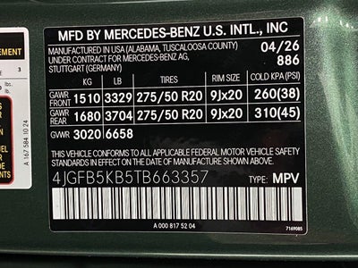 2026 Mercedes-Benz GLE GLE 450 4MATIC® SUV