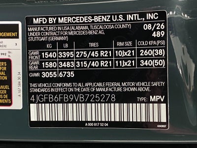 2027 Mercedes-Benz GLE GLE 450 4MATIC® SUV