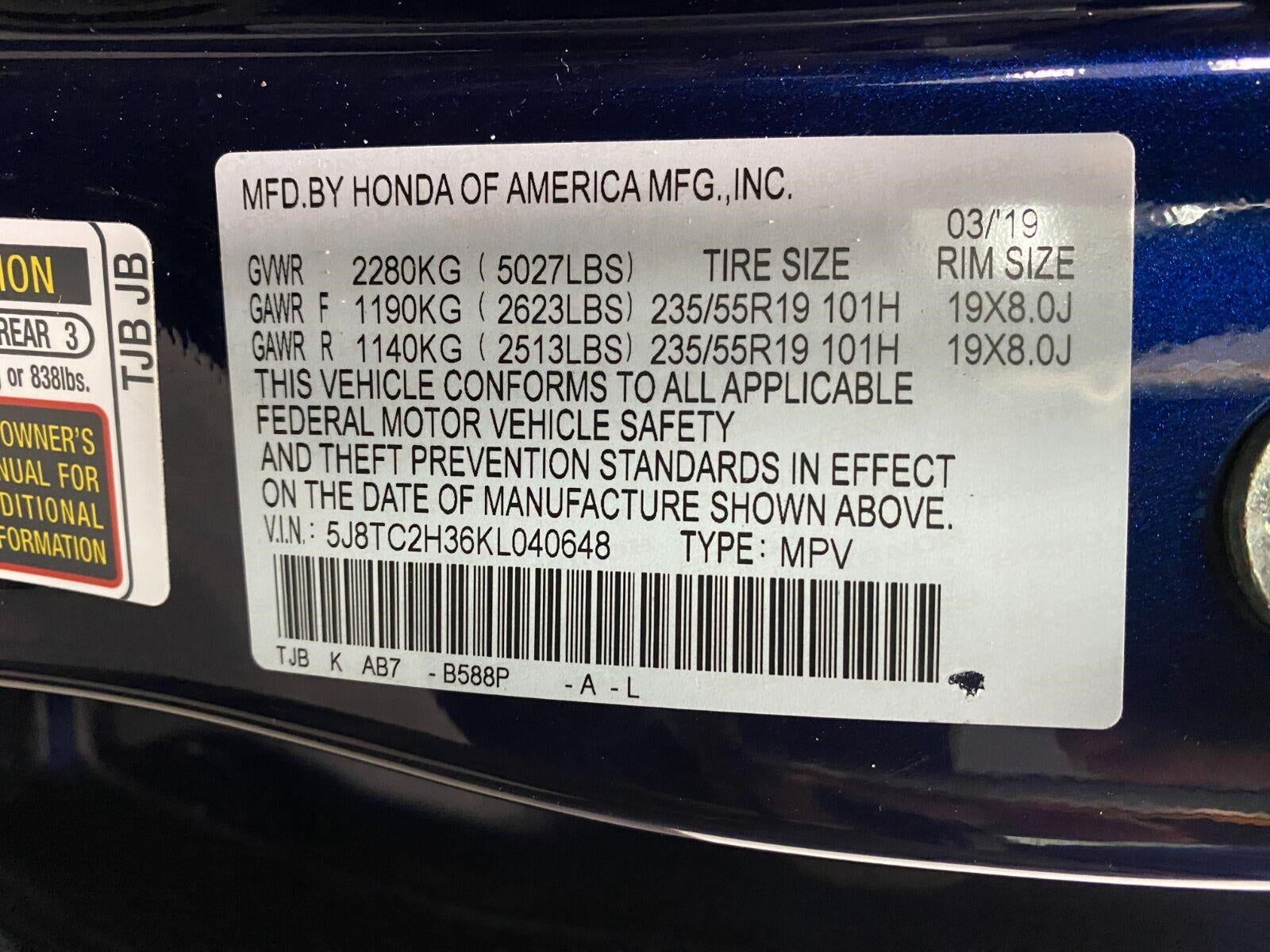 2019 Acura RDX AWD