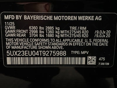 2026 BMW X5 xDrive40i Sports Activity Vehicle