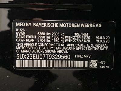 2026 BMW X5 xDrive40i Sports Activity Vehicle