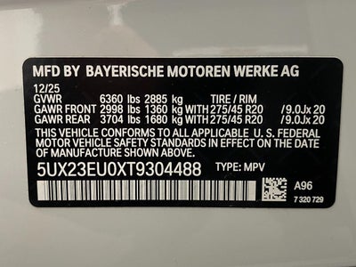 2026 BMW X5 xDrive40i Sports Activity Vehicle