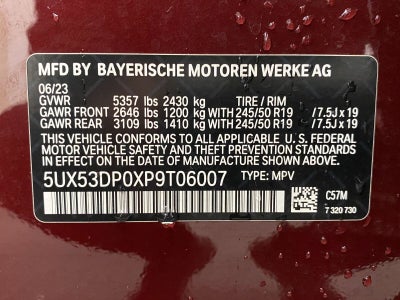 2023 BMW X3 xDrive30i Sports Activity Vehicle
