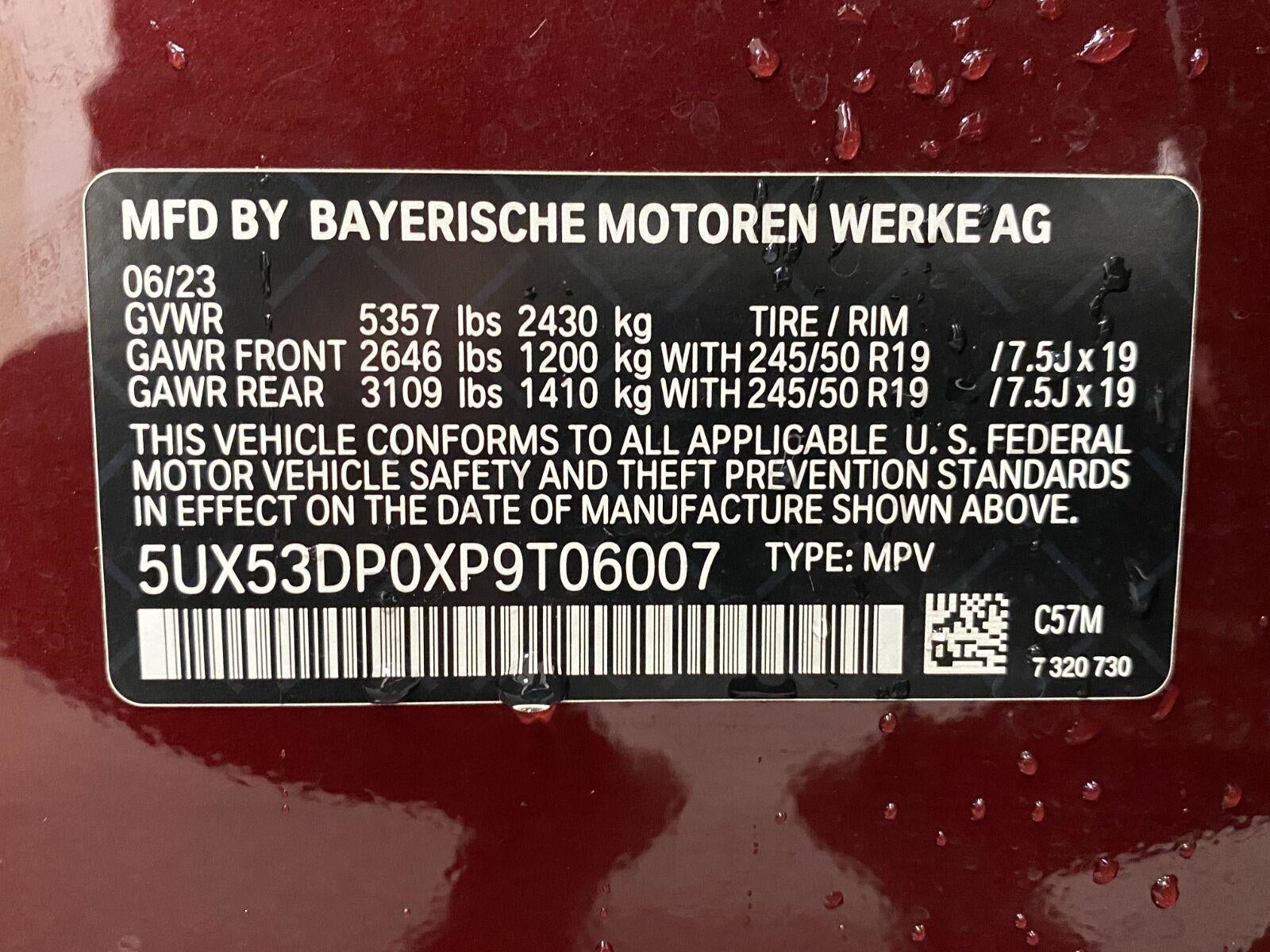 2023 BMW X3 xDrive30i Sports Activity Vehicle
