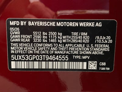 2026 BMW X3 30 xDrive Sports Activity Vehicle