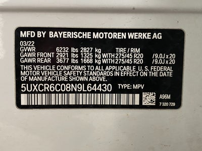 2022 BMW X5 xDrive40i Sports Activity Vehicle