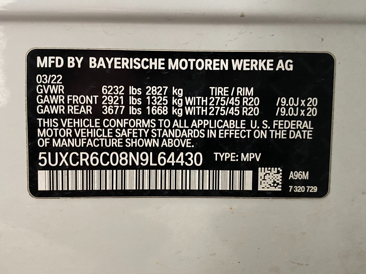 2022 BMW X5 xDrive40i Sports Activity Vehicle