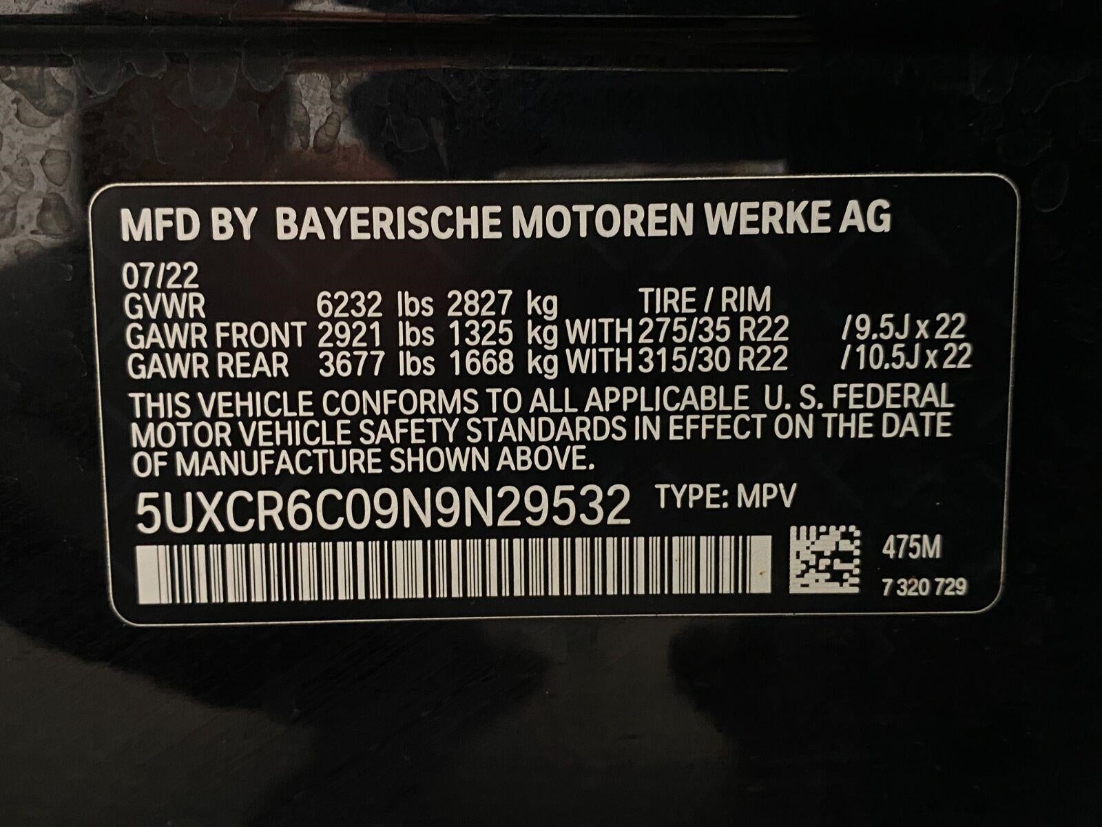 2022 BMW X5 xDrive40i Sports Activity Vehicle