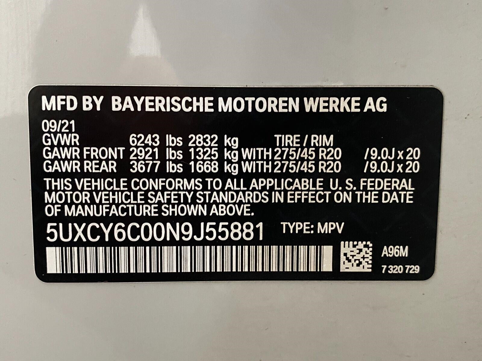 2022 BMW X6 xDrive40i Sports Activity Coupe