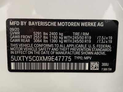 2021 BMW X3 xDrive30i Sports Activity Vehicle
