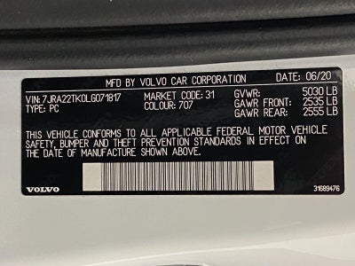 2020 Volvo S60 T6 AWD Momentum