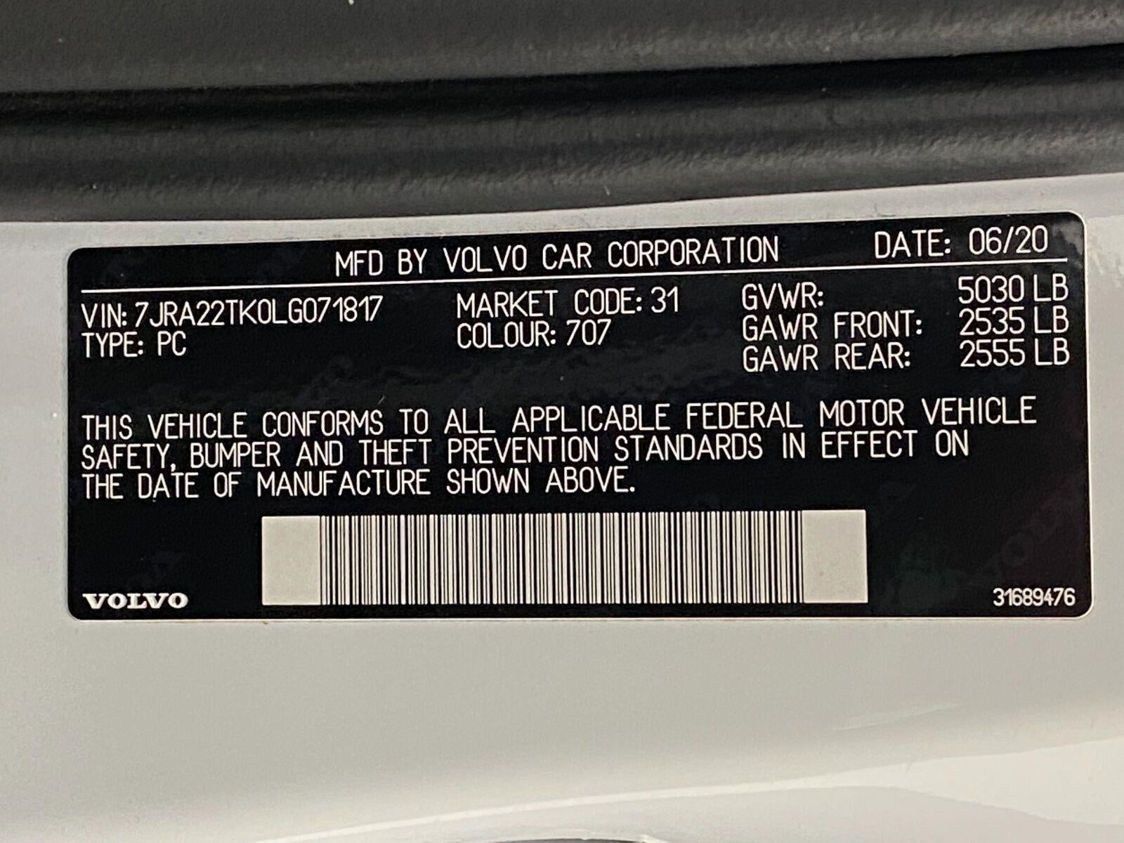 2020 Volvo S60 T6 AWD Momentum