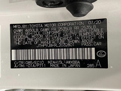 2020 Lexus UX UX 250h AWD