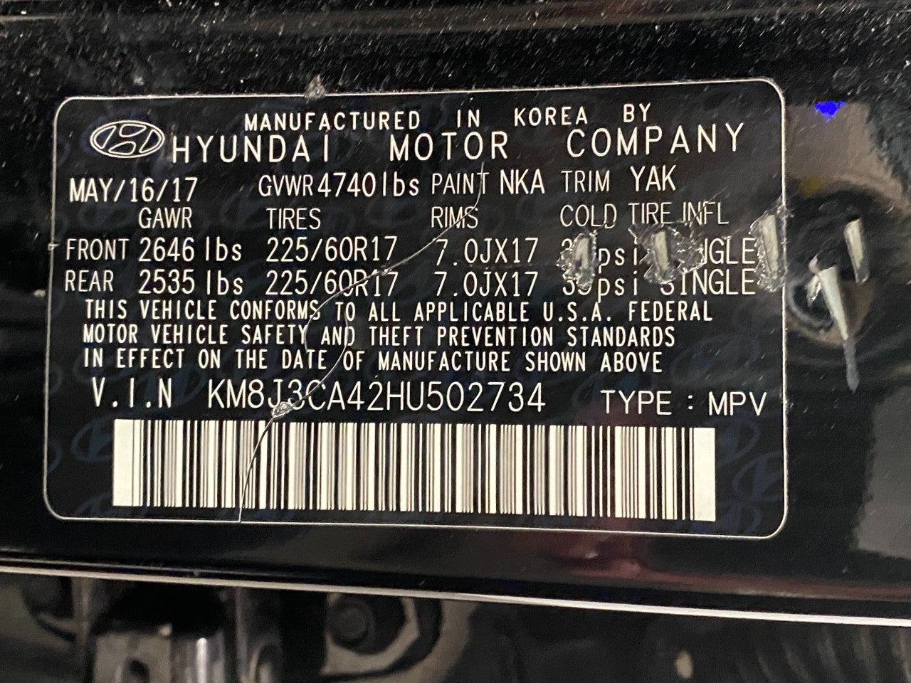 2017 Hyundai Tucson SE AWD