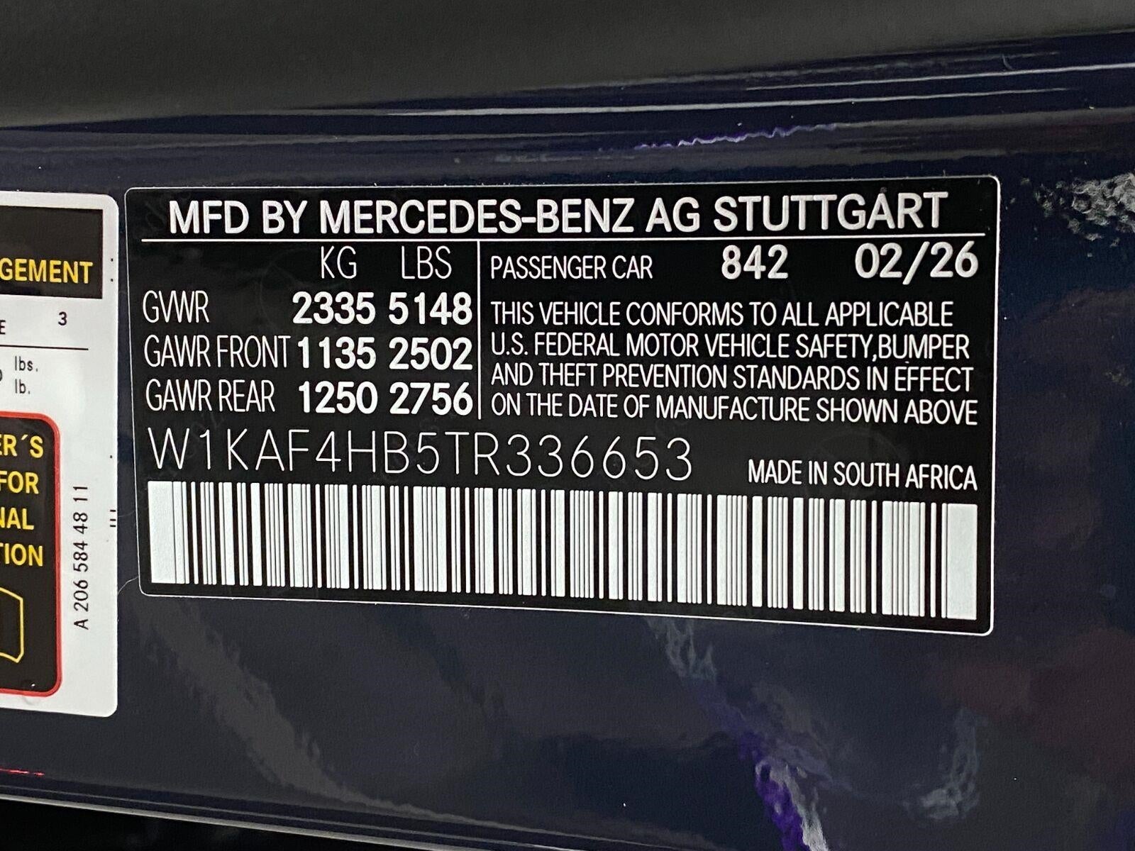 2026 Mercedes-Benz C-Class C 300 4MATIC® Sedan