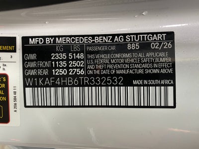 2026 Mercedes-Benz C-Class C 300 4MATIC® Sedan
