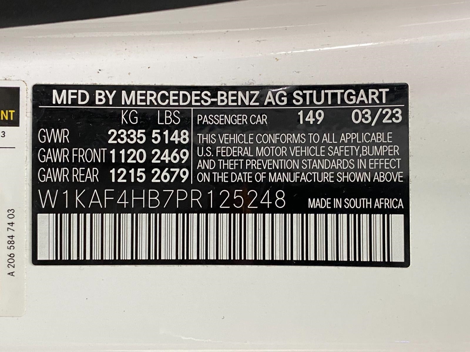 2023 Mercedes-Benz C-Class C 300 4MATIC® Sedan