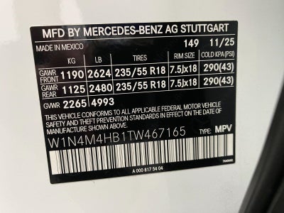 2026 Mercedes-Benz GLB GLB 250 4MATIC® SUV