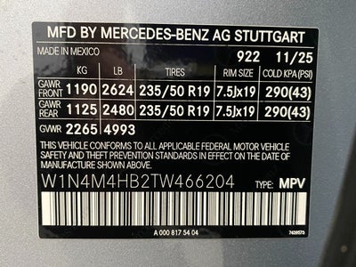 2026 Mercedes-Benz GLB GLB 250 4MATIC® SUV