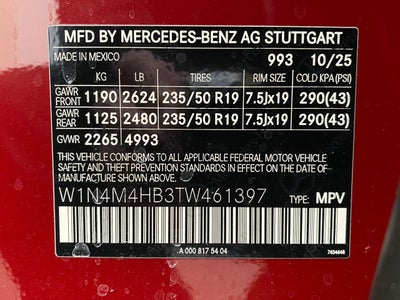 2026 Mercedes-Benz GLB GLB 250 4MATIC® SUV