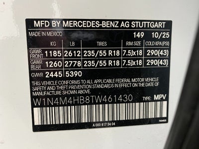2026 Mercedes-Benz GLB GLB 250 4MATIC® SUV