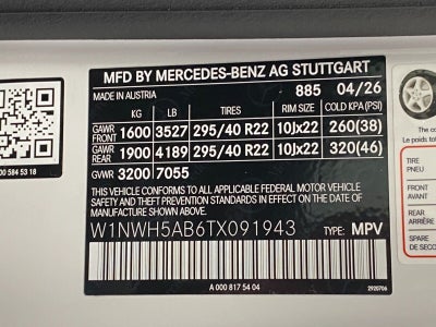 2026 Mercedes-Benz G-Class AMG® G 63 SUV