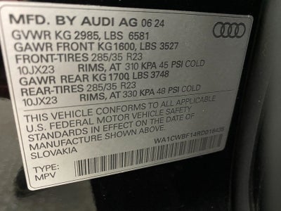 2024 Audi SQ8 Prestige 4.0 TFSI quattro