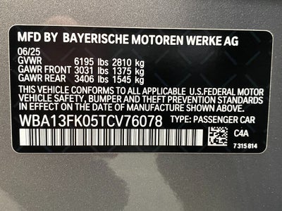 2026 BMW 5 Series 550e xDrive Sedan