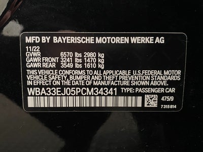 2023 BMW 7 Series 760i xDrive Sedan