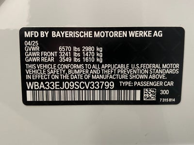 2025 BMW 7 Series 760i xDrive Sedan