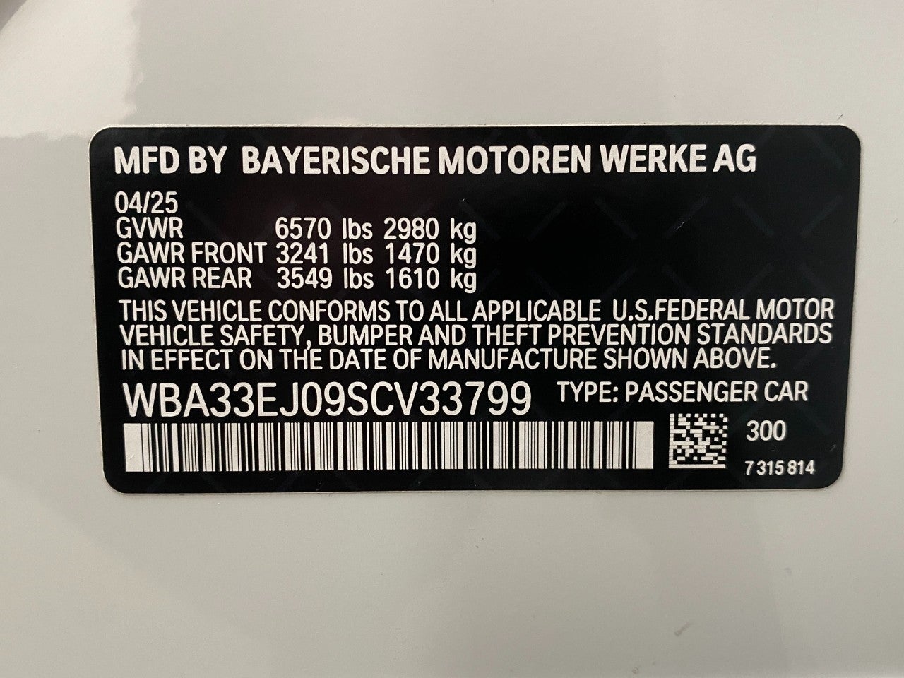 2025 BMW 7 Series 760i xDrive Sedan