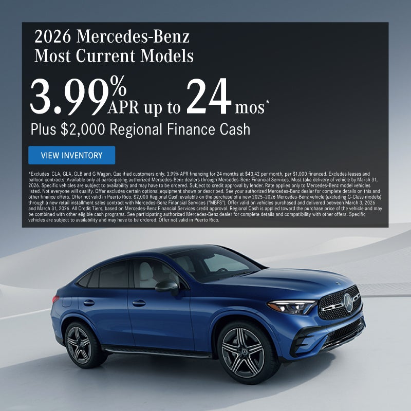 2026 Mercedes-Benz Most Current Models